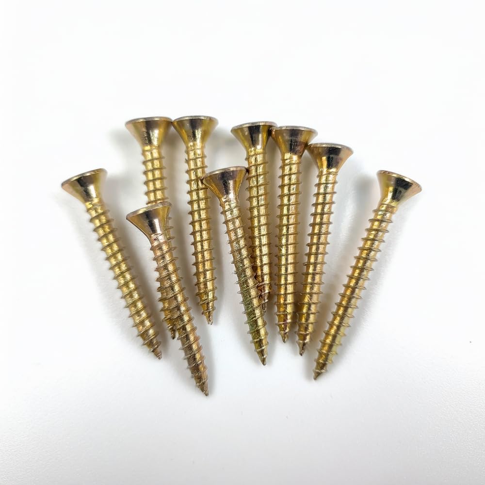 Yellow Zinc Multi Purpose Screws - Self Tapping - Pozi Countersunk