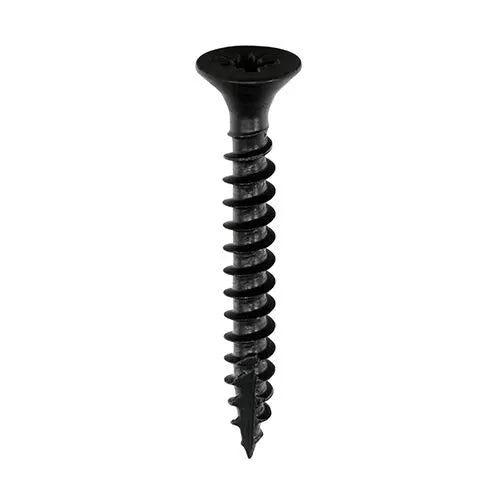 Black Multi Purpose Wood Screws - Self Tapping - Pozi Countersunk
