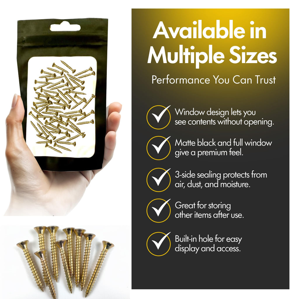 Yellow Zinc Multi Purpose Screws - Self Tapping - Pozi Countersunk